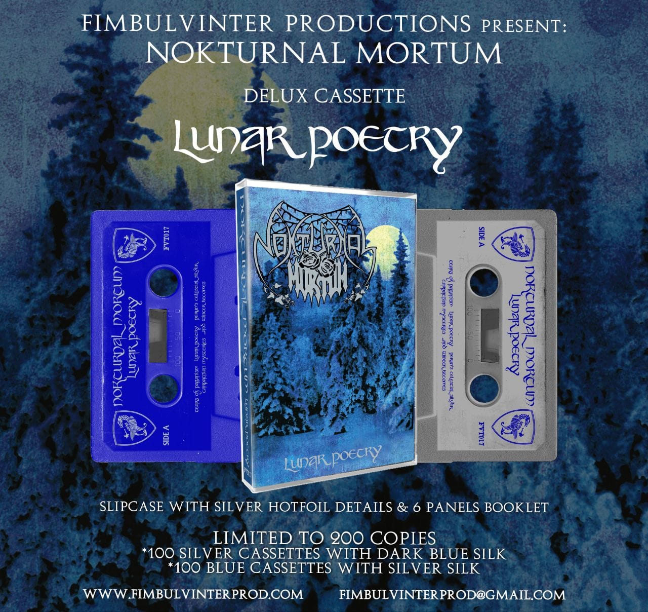 Nokturnal Mortum - Lunar Poetry SLIPCASE PRO-TAPE (BLUE)